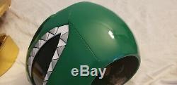 Cosplay Power Rangers MMPR Green Ranger Helmet And Dragon Shield! Used! Eric0101