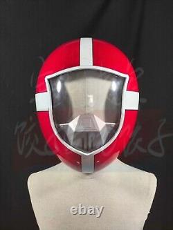 Custom Cosplay Props Rescue Rangers GoGoFive 1/1 Go Red Helmet Resin Wearable