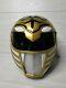 Custom Cosplay White Ranger Helmet with Lights Tommy Mighty Morphin Power MMPR