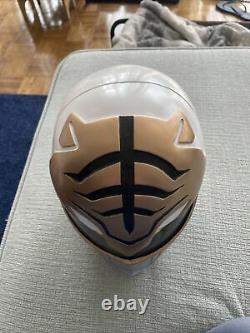 Custom Mighty Morphin White Ranger Cosplay Helmet