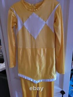 Custom yellow power ranger costume women's M handmade cosplay