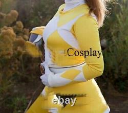 Custom yellow power ranger costume women's M handmade cosplay