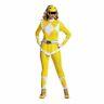 Diguise Power Rangers Yellow Adult Cosplay Sexy Morphin Halloween Costume 67364