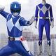 Dino Rangers Uniform Blue Ranger Cosplay Costume Zyuranger Outfit with Boots
