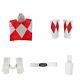 Dino Rangers Uniform Red Ranger Cosplay Costume Zyuranger Outfit Boots