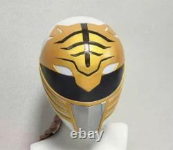 Dinosaur Sentai Power Rangers White Ranger Mask Atrak Cosplay #9f4f88