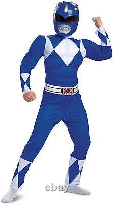 Disguise Power Rangers Boys Blue Ranger Costume Medium (7-8)