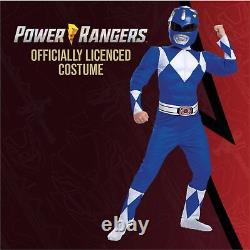 Disguise Power Rangers Boys Blue Ranger Costume Medium (7-8)