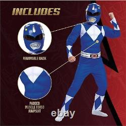 Disguise Power Rangers Boys Blue Ranger Costume Medium (7-8)