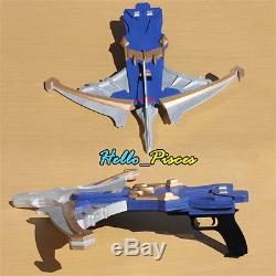 Exclusive Mighty Morphin Power Rangers Megaforce Blue Bow Weapon Cosplay Prop