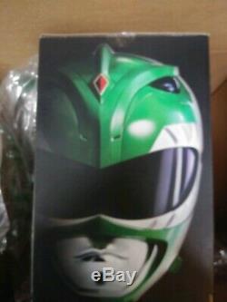 Free shipping! Power Rangers Legacy Green Ranger Helmet 11 Full Scale Cosplay