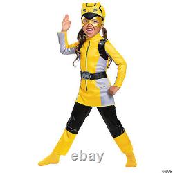 Girl's Yellow Ranger Muscle Costume Beast Morphers