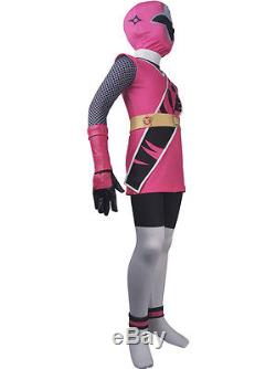 Girls Power Rangers Ninja Steel Pink cosplay Sarah Thompson halloween costume