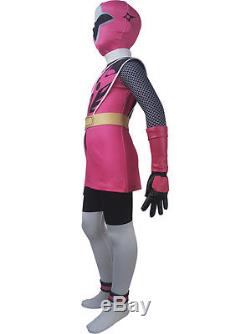 Girls Power Rangers Ninja Steel Pink cosplay Sarah Thompson halloween costume