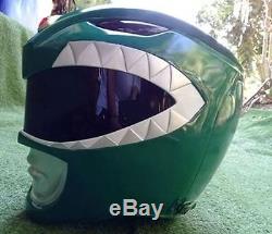 Green Helmet Power Rangers Mighty Morphin Costume Adult Cosplay Fancy Hero NEW