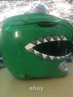 Green Mighty Morphin Power Ranger helmet SIGNED BY JDF (Aniki Cosplay)