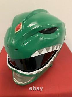 Green Power Ranger Helmet Mighty Morphin Cosplay Mask Costume