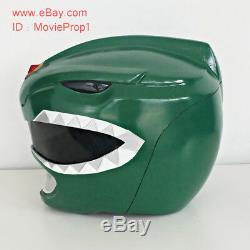 Green Power Ranger Helmet Mighty Morphin Halloween Costume cosplays Props masks