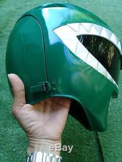 Green Power Rangers Helmet Mighty Morphin Costume Hero Tv Adult Cosplay Fancy 1