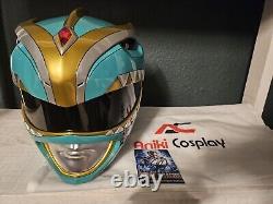 Green Power ranger helmet aniki cosplay With bag & promo card