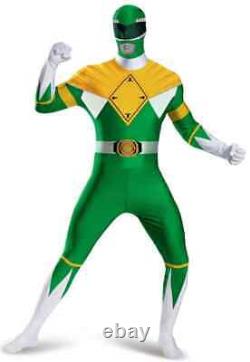 Green Ranger Bodysuit Mighty Morphin Power Rangers Halloween DLX Adult Costume