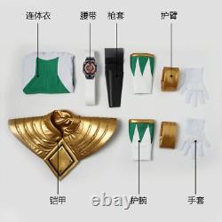 Green Ranger Burai Cosplay Costume Dino Rangers Tommy Oliver Outfit Gold Armor