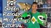 Green Ranger Helmet Tutorial Easy Diy Mighty Morphin Power Rangers Free Pattern