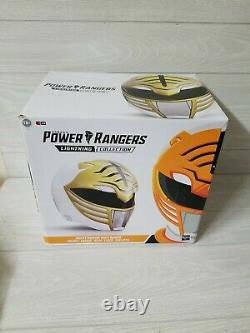 Hasbro Lightning Collection Power Rangers White Ranger Replica Helmet Cosplay