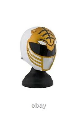 Helmet Cosplay White Tiger Life size Fiber glass Stunt Halloween Power ranger
