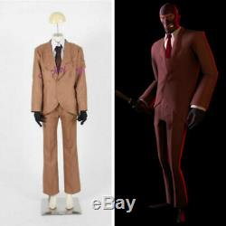 Hot Team Fortress 2 Red Spy Suit Uniform Cosplay Costume custom made