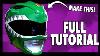 How To Make A Green Ranger Helmet Power Ranger Cosplay Tutorial Greenranger Powerranger 3dprint