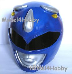 Inside Clip-Lock! Cosplay! Mighty Morphin Power Rangers BLUE 1/1 Scale Helmet