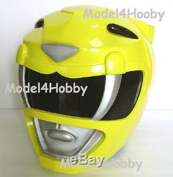 Inside Clip-Lock! Cosplay! Mighty Morphin Power Rangers YELLOW 1/1 Scale Helmet
