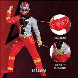 Kids Power Rangers Dino Fury Red Ranger Costume Large (10-12)