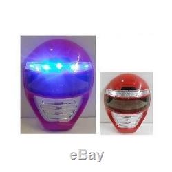 LIGHT UP POWER RANGERS MASK Unique Kids Dress Up Role Play Cosplay Costume New
