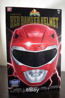 Legacy RED RANGER HELMET Power Rangers Cosplay Replica 11 scale MMPR NICE BOX