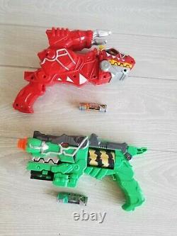 Lot of 2 Dino Chargers & Green Red Charge Morphers for Cosplay Zords US Version