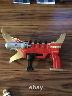Lot of 3 Dino Charge Morphers Sword Saber Red Gun Charge MMPR Cosplay Toys