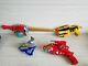 Lot of 4 Dino Charge Morphers Sword Saber Red Yellow Charge MMPR Ptera Cosplay
