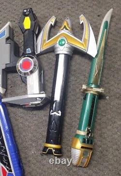 Lot of 9 Power Rangers Cosplay Weapons-Mask-Plus. Vintage 1990s FREE SHIPPING