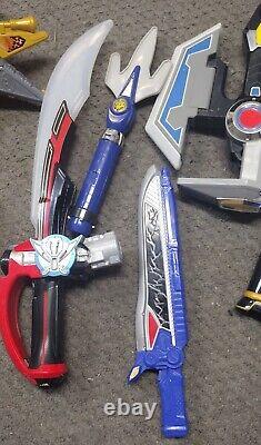 Lot of 9 Power Rangers Cosplay Weapons-Mask-Plus. Vintage 1990s FREE SHIPPING