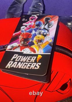 Loungefly Power Rangers Red Cosplay Mini Backpack NWT