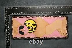 MAKE AN OFFER! Pink Power Ranger leather wallet One of a Kind Hand Tooled