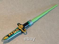 MIGHTY MORPHIN POWER RANGERS Green DRAGONZORD Sword/Dagger Deluxe Cosplay LARP