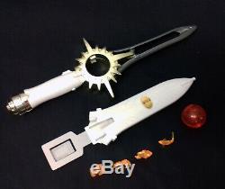 MMPR White Power Rangers Wild Force toy Sword with sound & parts, cosplay