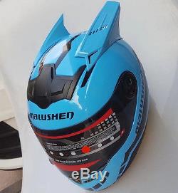 Mask Rider, Power Ranger Stlye Cosplay Motorcycle Helmet Full Face Bikers Blue