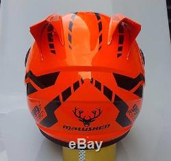Mask Rider, Power Ranger Stlye Cosplay Motorcycle Helmet Full Face Bikers Orange
