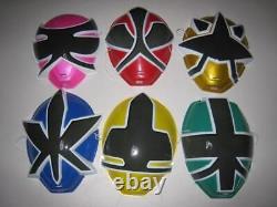 Mask Samurai Sentai Shinkenger 6SET 2009 Vintage Rare! Cosplay Japan