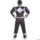 Men's Black Ranger Classic Muscle Costume Mighty Morphin