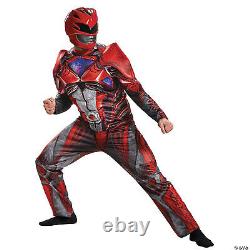 Men's Red Ranger Muscle Costume Power Rangers Movie 2017